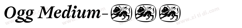 Ogg Medium字体转换